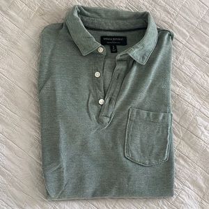 Banana Republic, men’s size S, Pique Polo, sage green